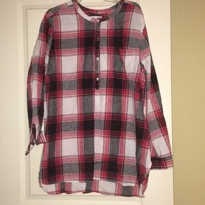 Plaid Tunic